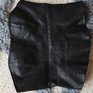 Theory Black Strapless Top